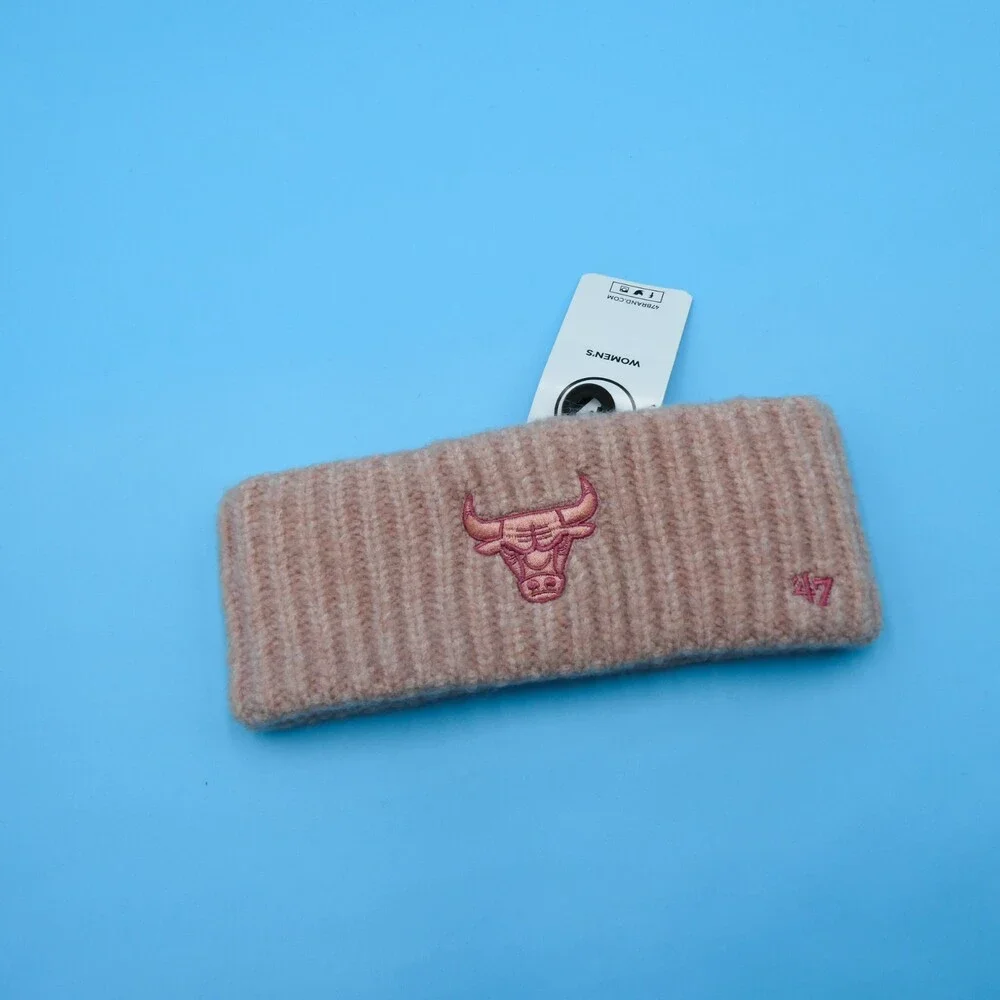 '47 Brand‎ Chicago Bulls Winter Headband Womens Pink Knit Basketball Sweatband